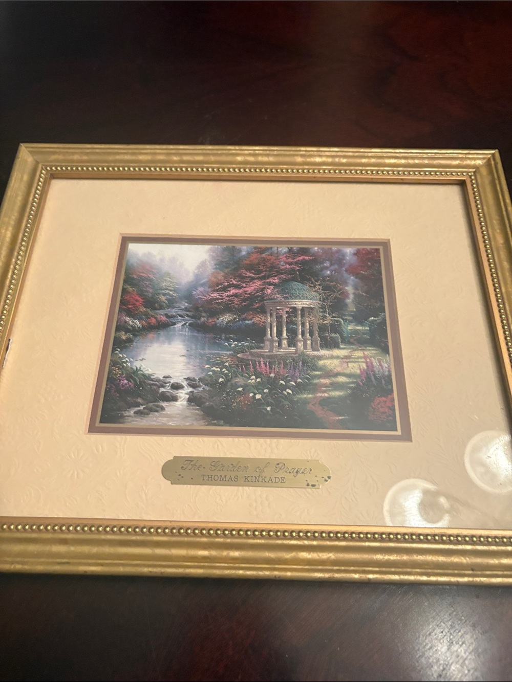 Thomas Kinkade Framed “The Garden of Prayer”